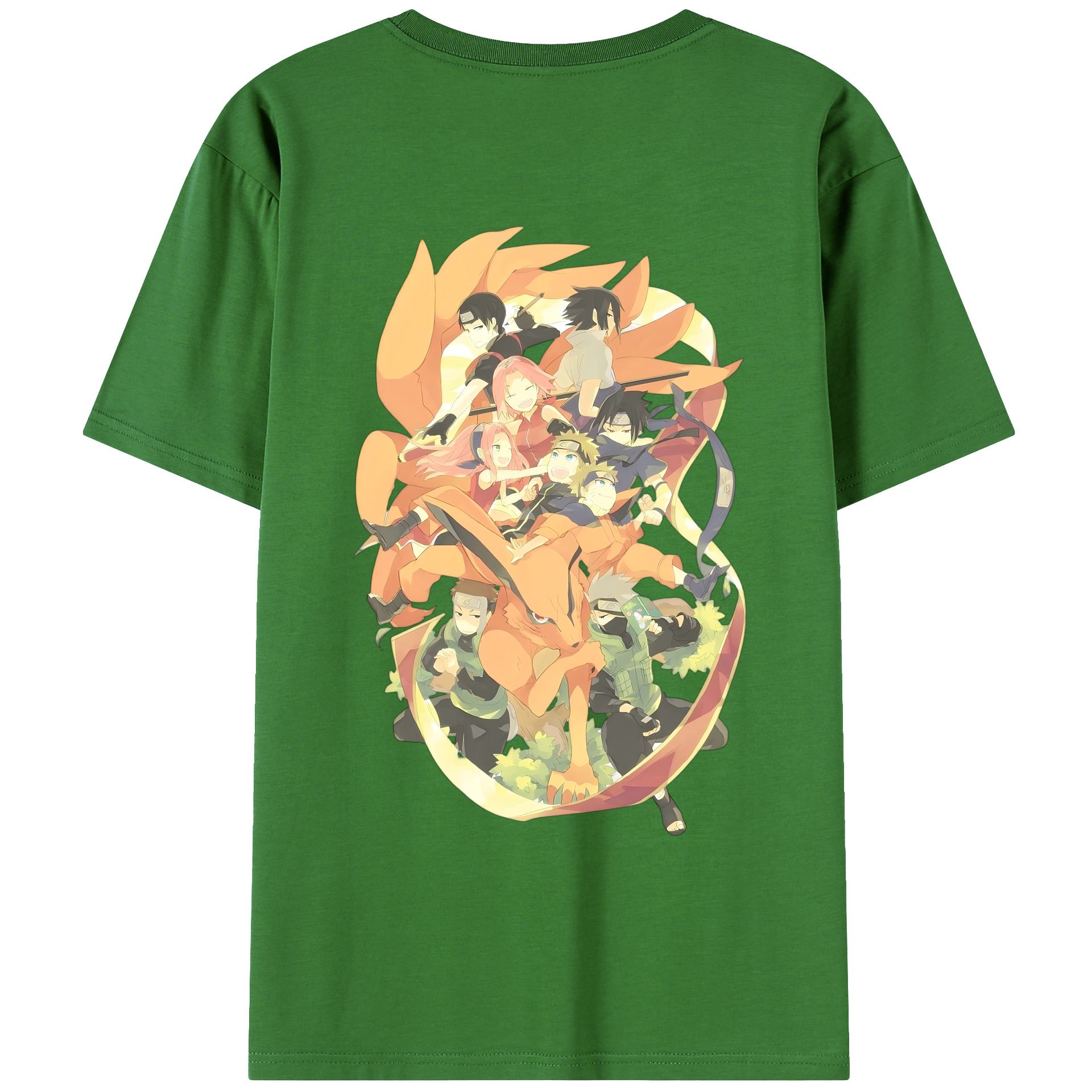 （画像用） NARUTO -ナルト- うずまき ナルト Uzumaki Naruto レディース半袖Tシャツ(バックプリント)